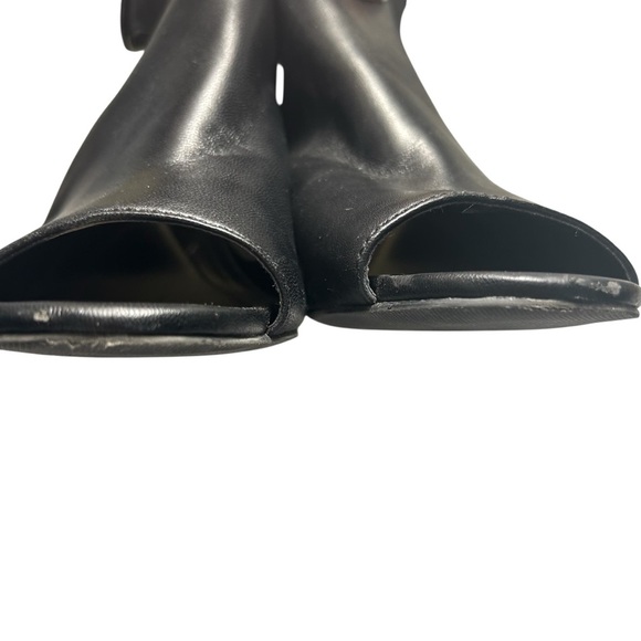 Alfani Floriss Step 'N Flex Peep Toe Leather Slingback lock Heeled Shoo Sz 8.5 - Picture 9 of 12